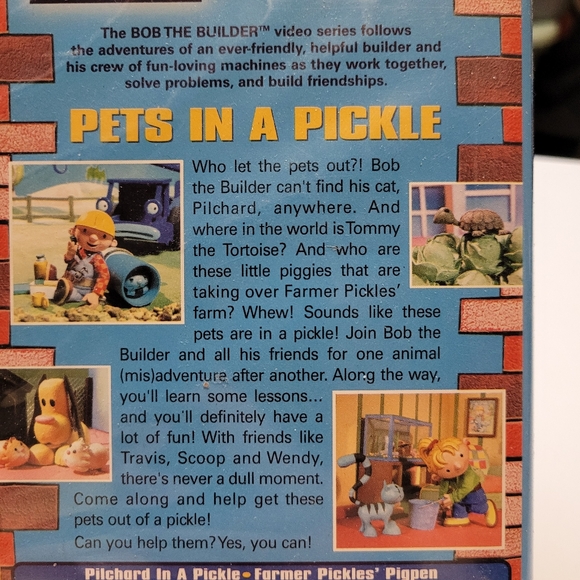 Vintage Bob the Builder Pets in a Pickle vhs. - Picture 4 of 10